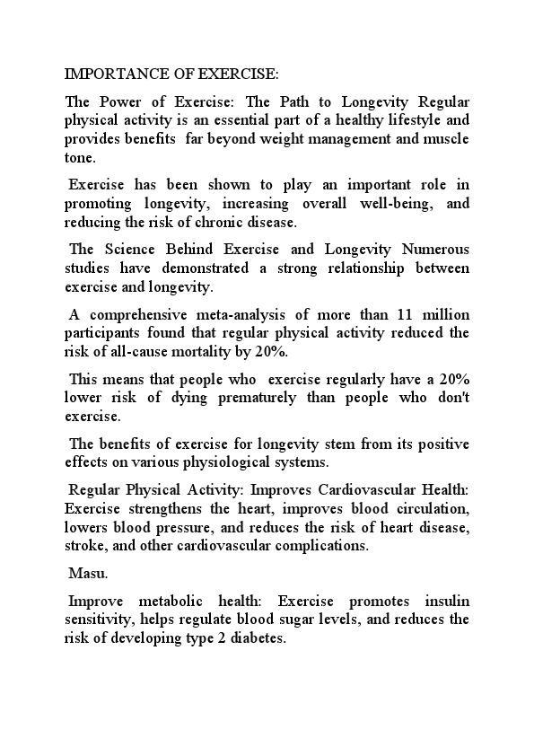 IMPORTANCE OF EXERCISE.pdf