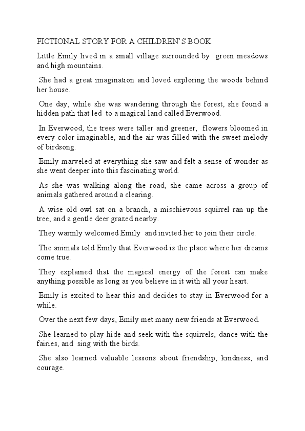 FICTIONAL STORY FOR A CHILDREN’S BOOK..pdf