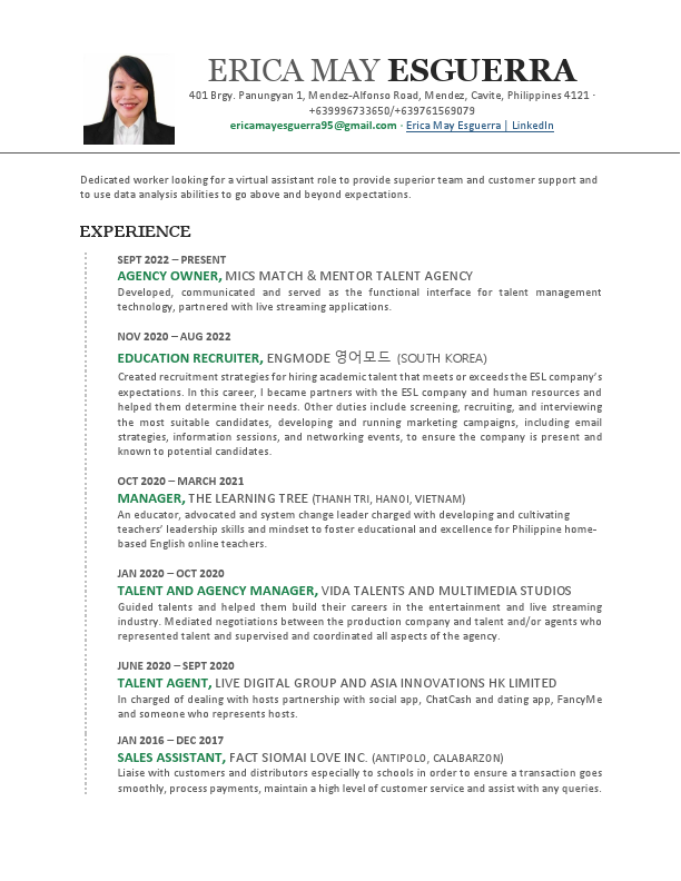 RESUME December 2023_Erica May B. Esguerra_Virtual Assistant.pdf
