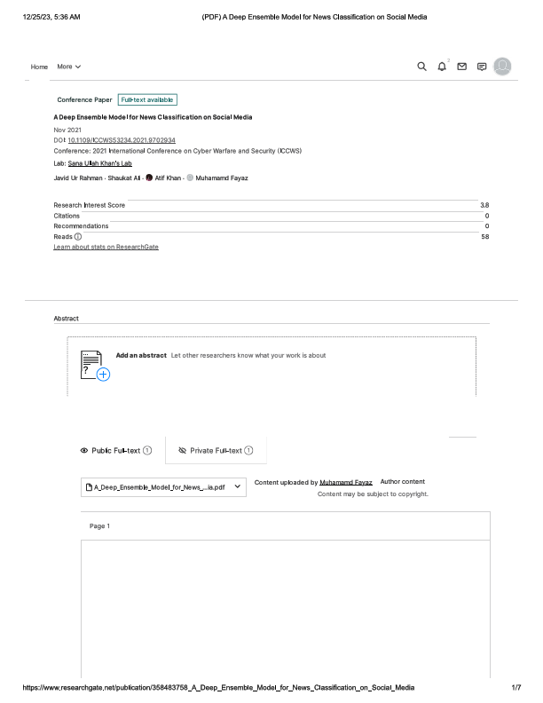 (PDF) A Deep Ensemble Model for News Classification on Social Media.pdf