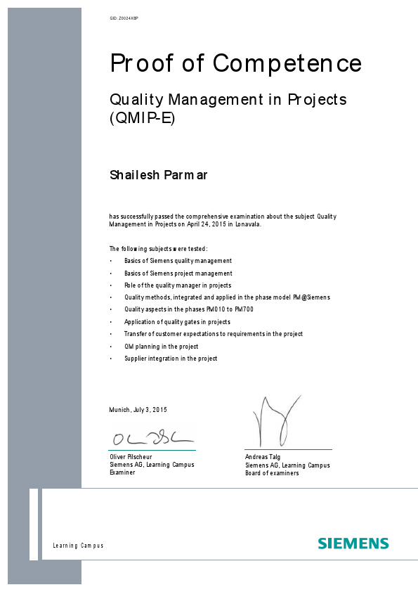 Certificate for Quality Manager from Siemens AG.PDF