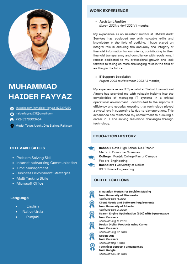Muhammad Haider Fayyaz - CV.pdf