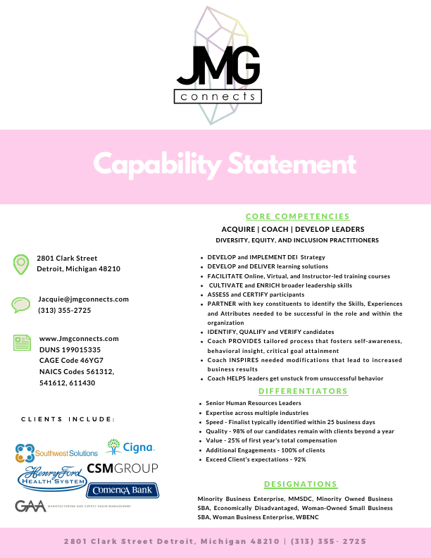 JMG CONNECTS _  Capability Statement.pdf