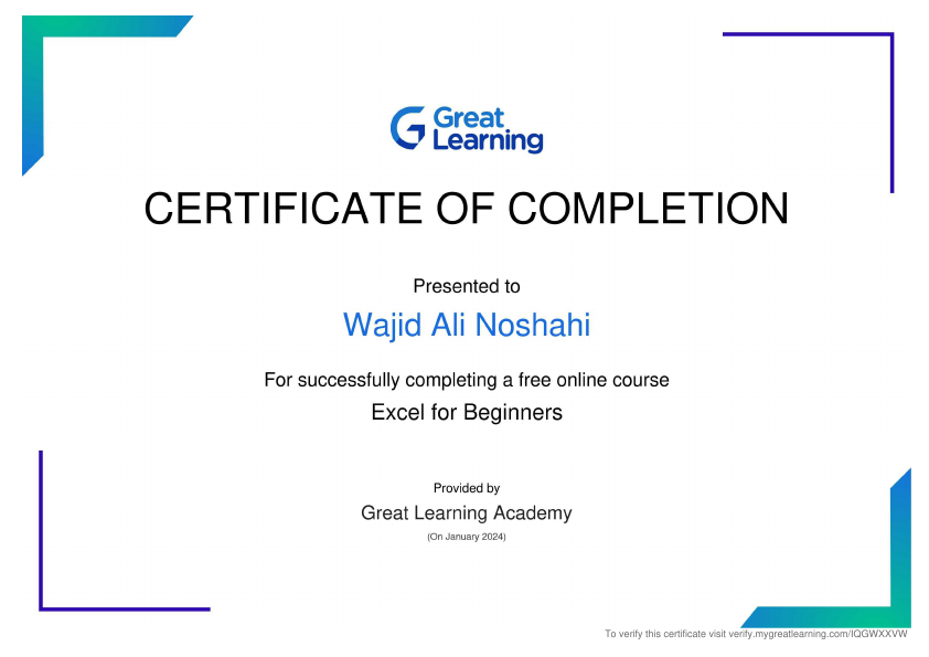 Excel for Beginners Wajid Ali Noshahi.pdf