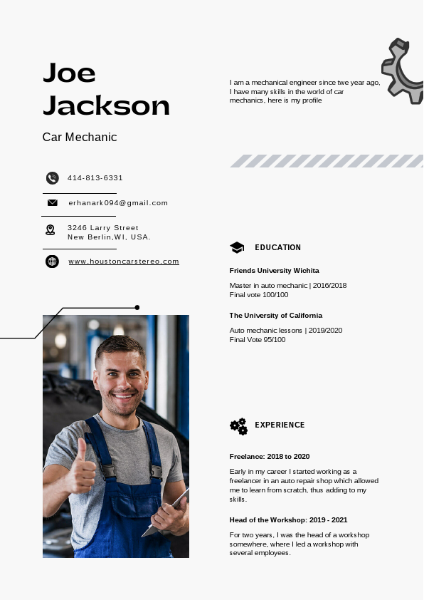 Car Mechanic Resume houston.pdf