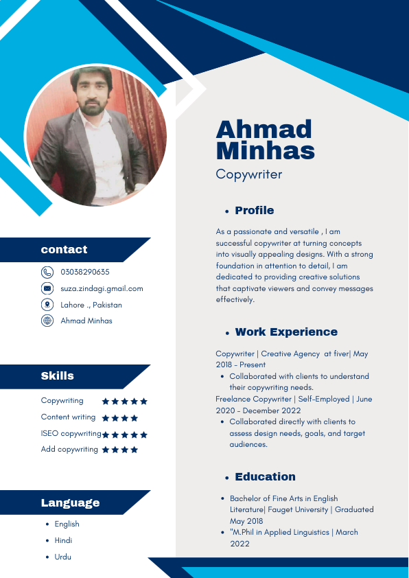 Blue White Corporate Graphic Designer Cv Resume A4.pdf