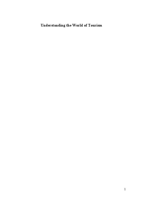 Understanding the World of Tourism.pdf