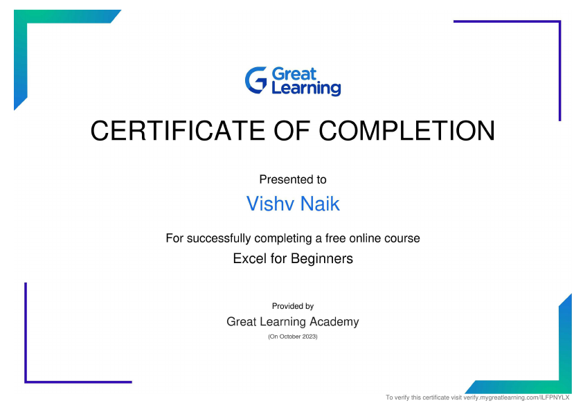 Vishv Naik Excel Certificate .pdf