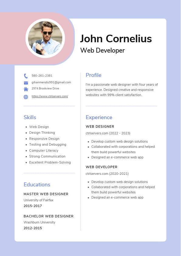 ctrl Web Developer CV Resume.pdf