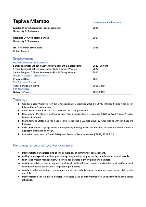 ResumeTapiwaMlamboWith Referees Contacts.pdf