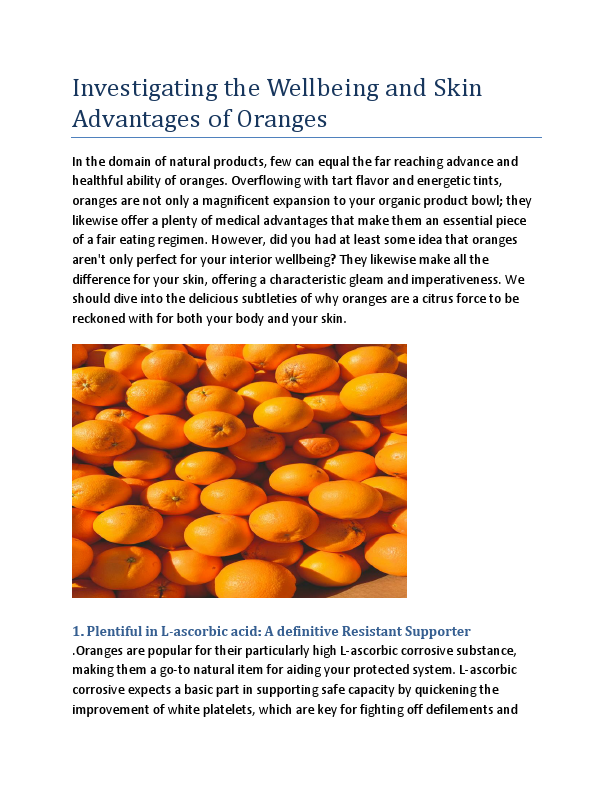 Investigating the Wellbeing and Skin Advantages of Oranges.pdf