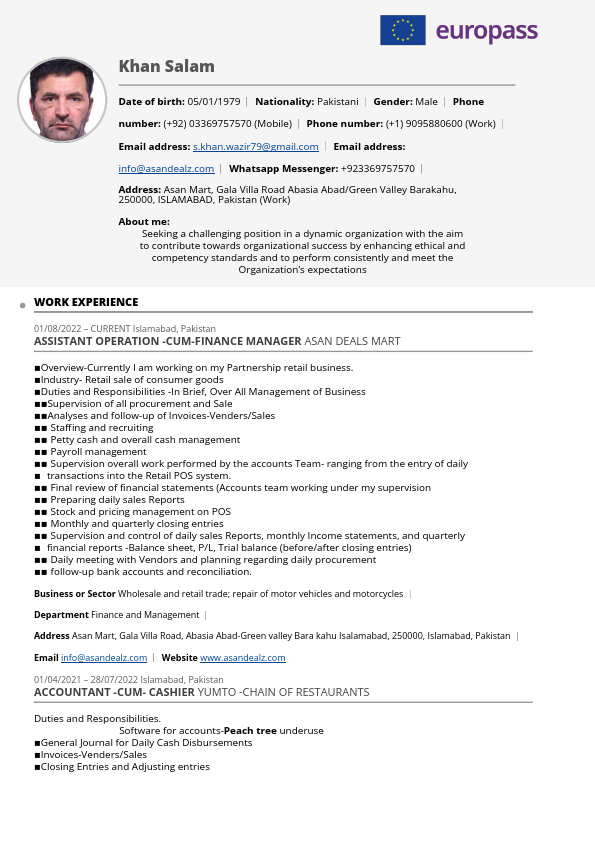 CV - Khan  Salam Europass.pdf