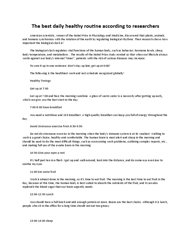 The best daily healthy routine according to researchers.pdf