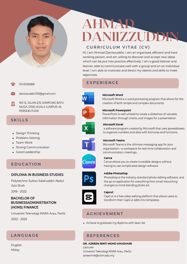 CV Resume - Daniizzuddin.pdf