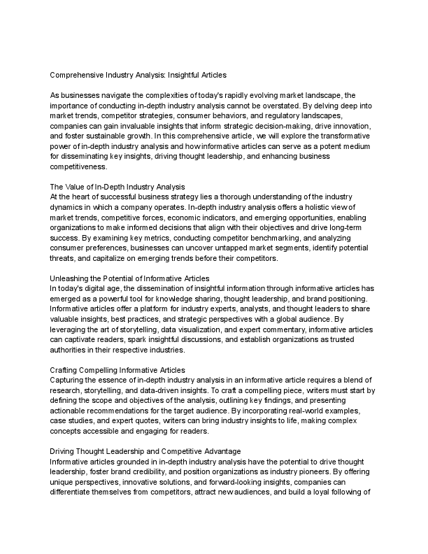 _Comprehensive Industry Analysis_ Insightful Articles_.pdf