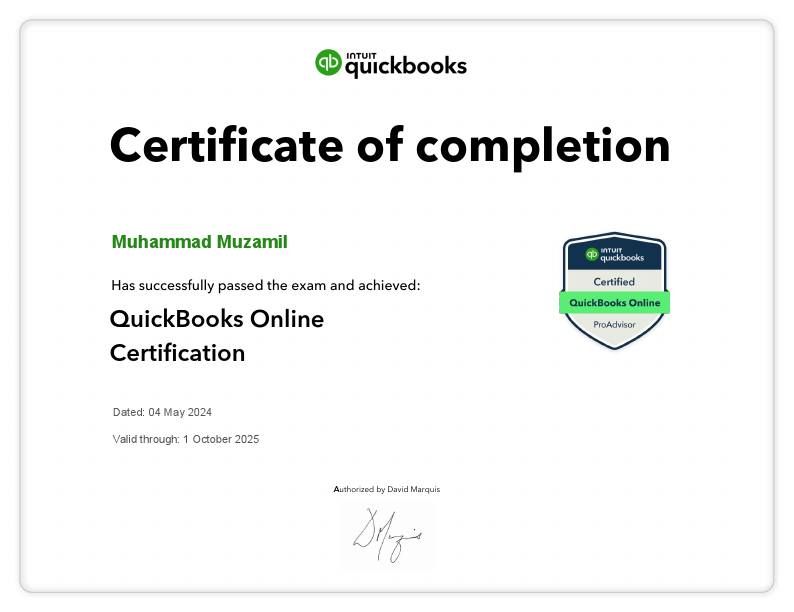 QuickBooksOnlineCertification - Muhammad Muzamil.pdf