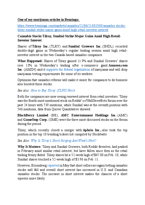 Cannabis stocks Tilray, Marijuana.pdf