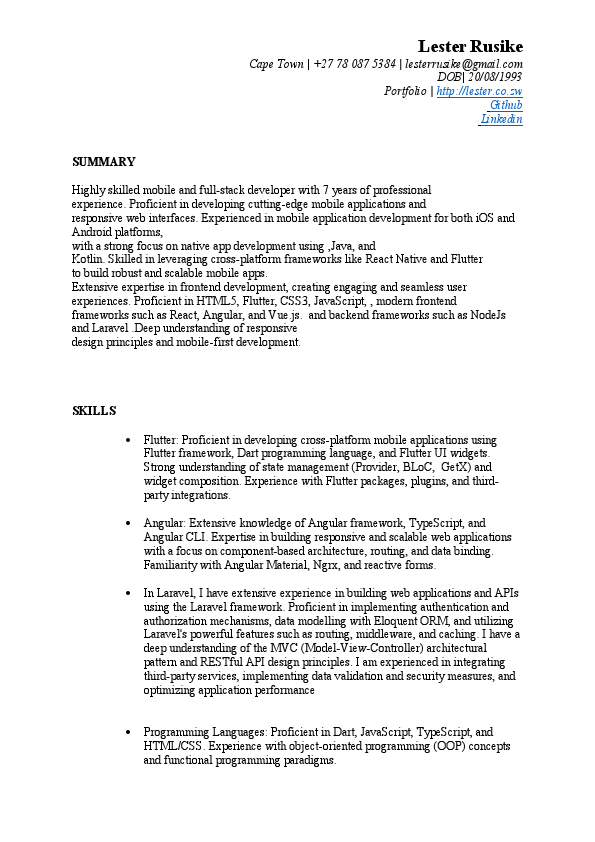 Lester Rusike Resume SA.pdf