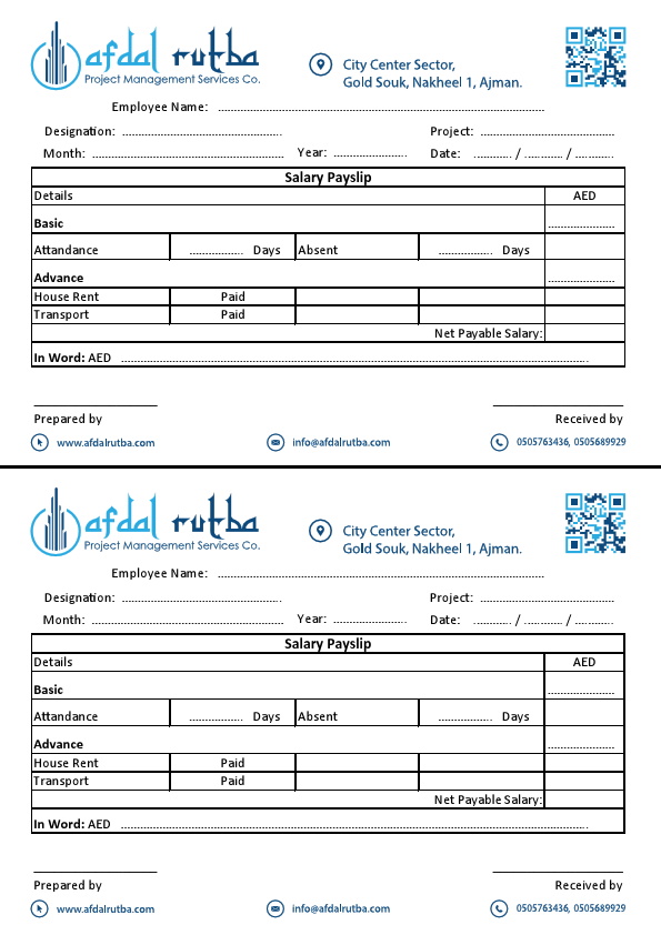 Salary Payslip, Afdal Rutba.pdf