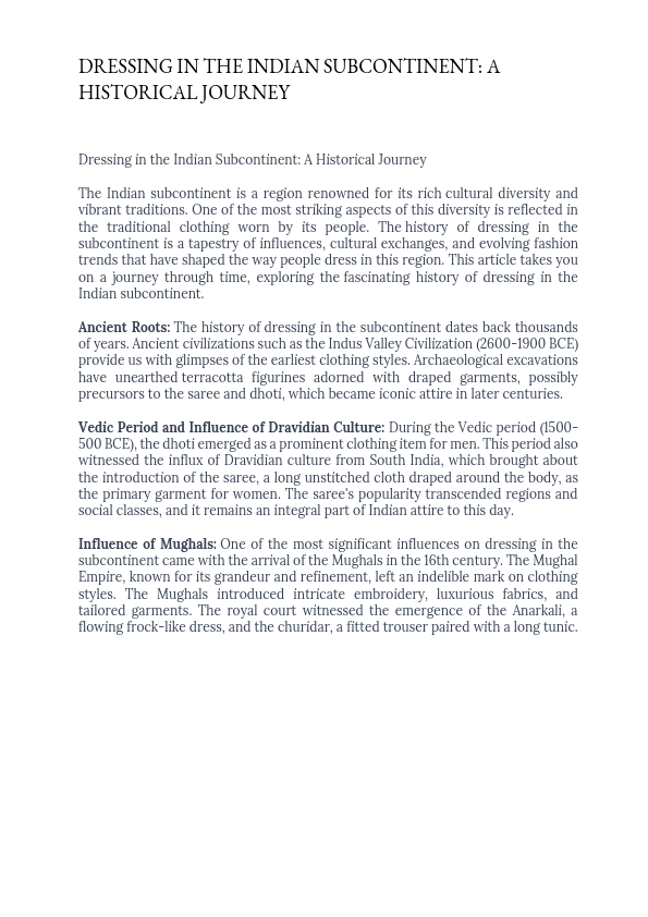 DRESSING IN THE INDIAN SUBCONTINENT.pdf