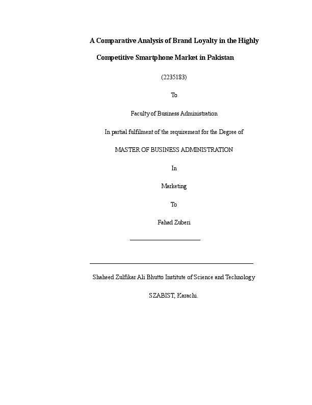 A Comparative Analysis of Brand Loyalty in the Highly Competitive Smartphone Market in Pakistan.pdf