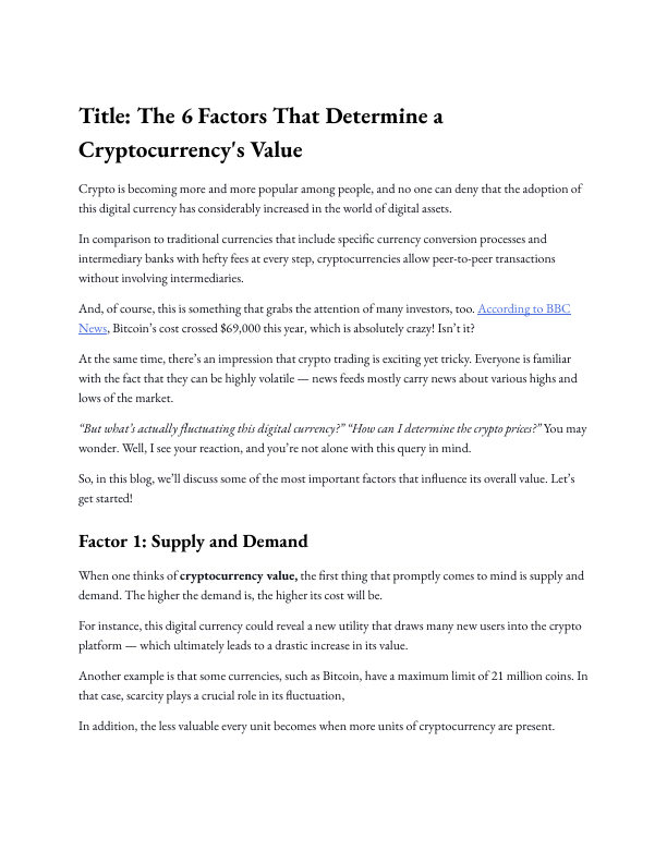 The 6 Factors That Determine a Cryptocurrency's Value.pdf