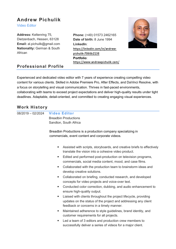 AL Pichulik CV 2024 Video Editor.pdf