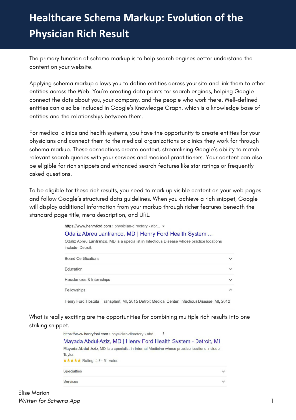 Healthcare Schema Markup Evolution of the Physician Rich Result.pdf