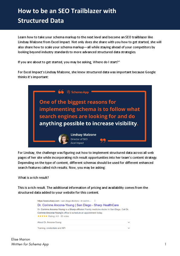 How to be an SEO Trailblazer with  Structured Data.pdf