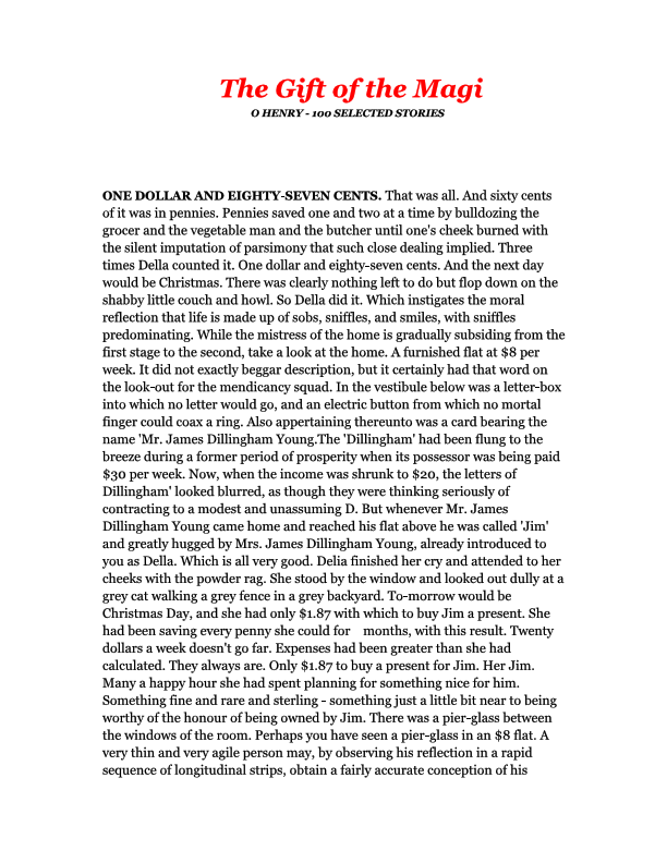 ( 1 ) The Gift of the Magi.pdf