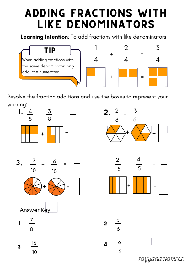 Grade 4 Fraction Addition Worksheet.pdf