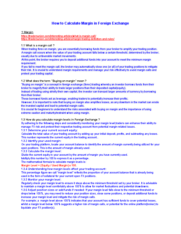 TU How to calculate margin.pdf
