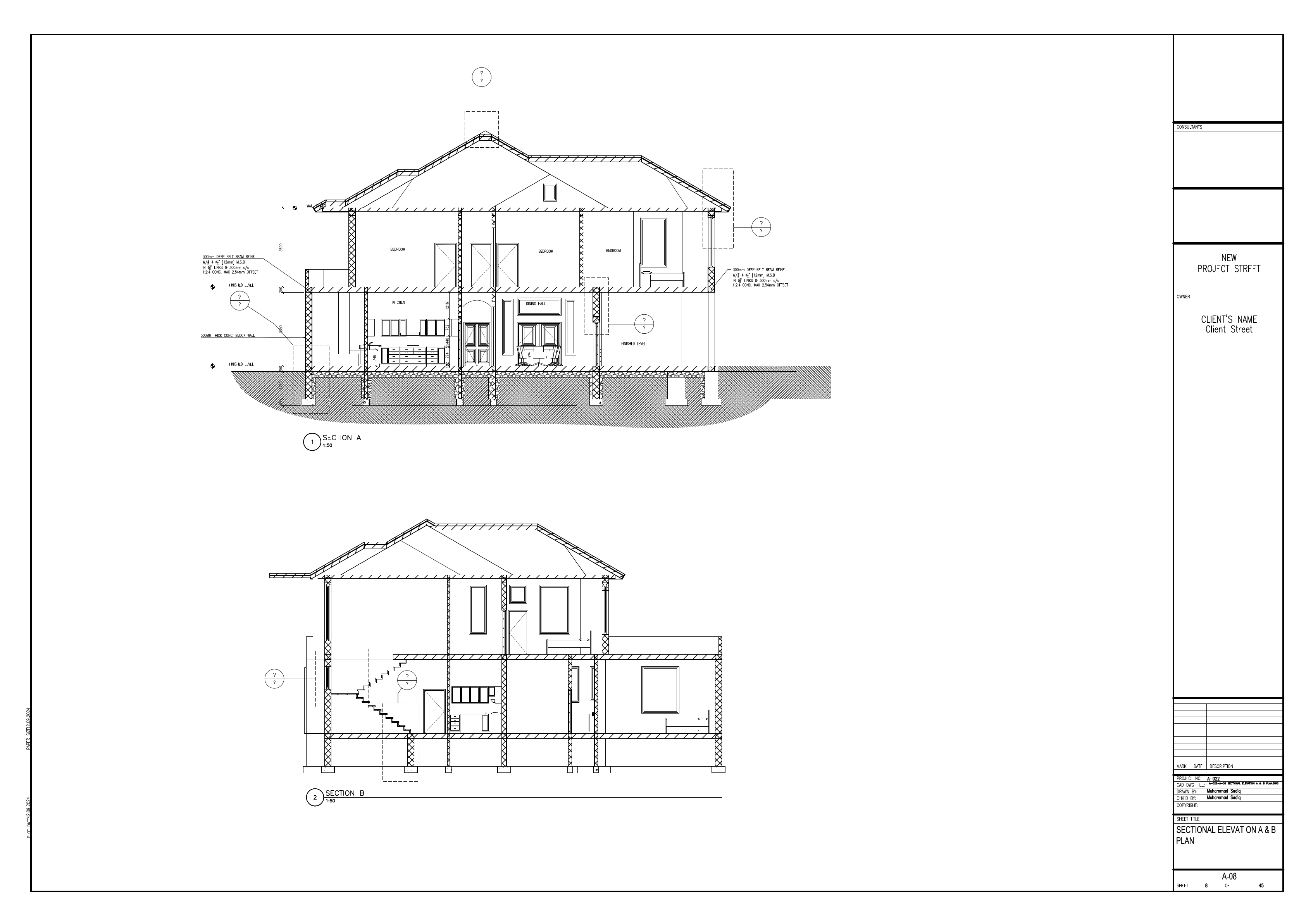 A-022-A-08 Sectional Elevation A & B Plan-Sectional Elevation A & B Plan.pdf