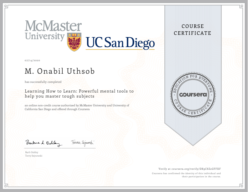 how to learn to learn certification .pdf