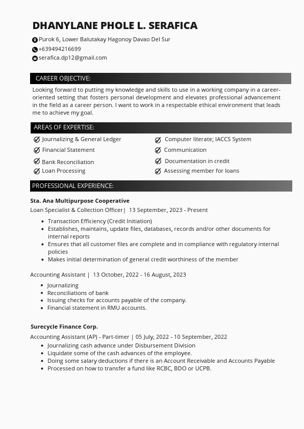 RESUME _SERAFICA DHANYLANE PHOLE.pdf