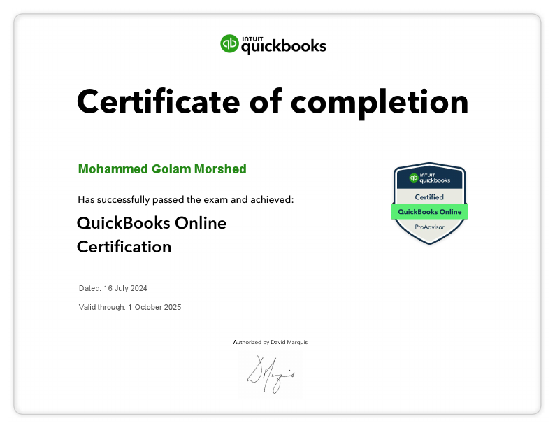 QuickBooksOnlineCertification - Mohammed GolamMorshed.pdf