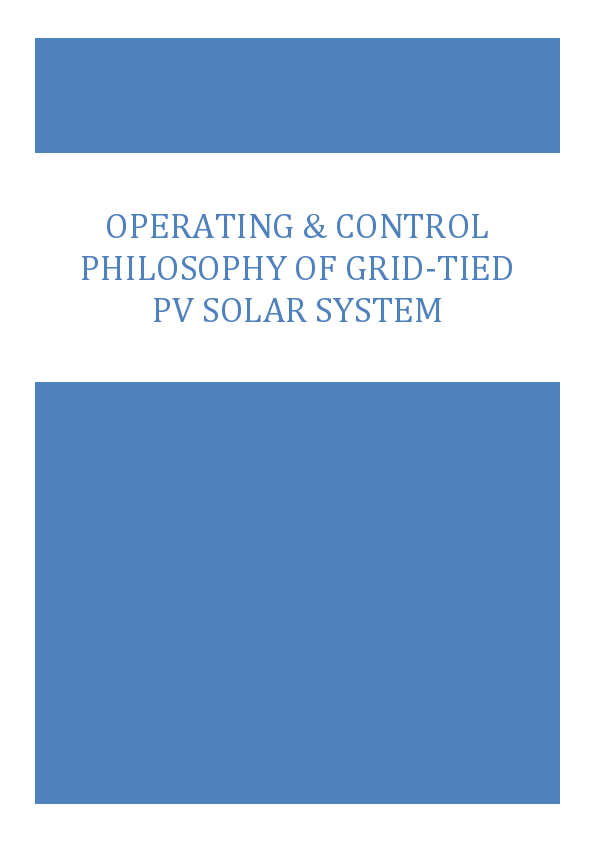 Operating & Control Philosophy for PV Solar system_Rev-2.pdf