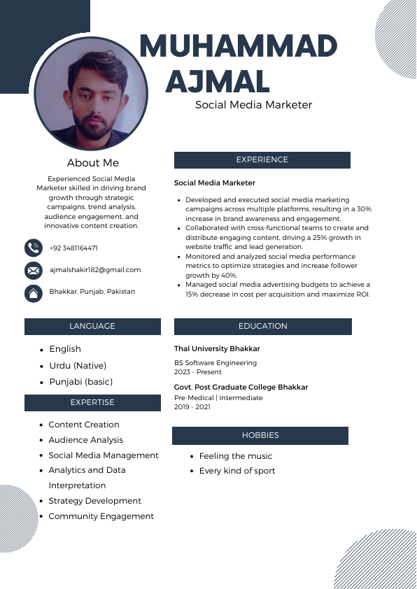 Ajmal, Social Media Marketing CV.pdf
