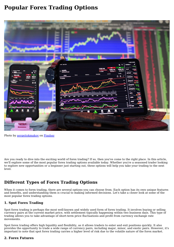 PopularForexTradingOptions.pdf