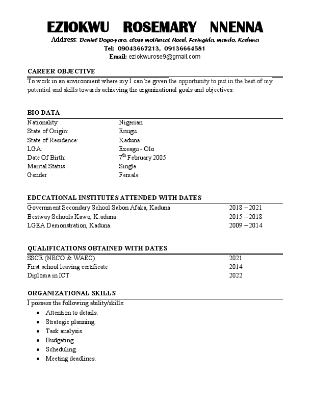 Rossie's CV.pdf
