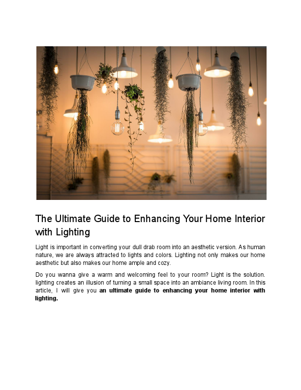 The Ultimate Guide to Enhancing Your Home Interior with Lighting.pdf