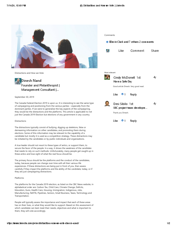 LinkedIn - Distractions and How we Vote.pdf