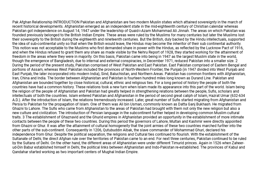 Pak Afghan Relationship.PDF