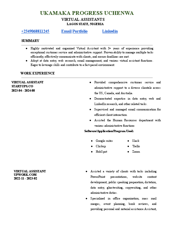 UKAMAKA PROGRESS UCHENWA VA CV 1.pdf