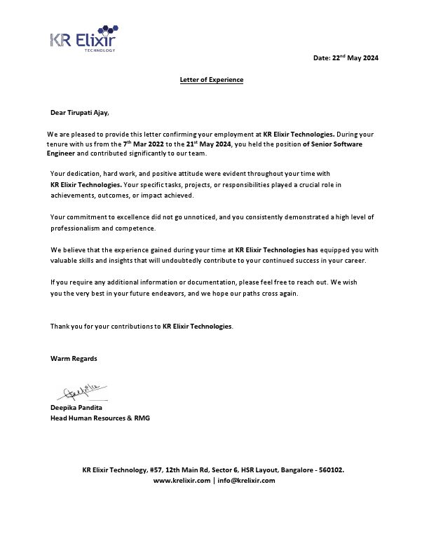 Letter Of Experience - Tirupati Ajay.pdf