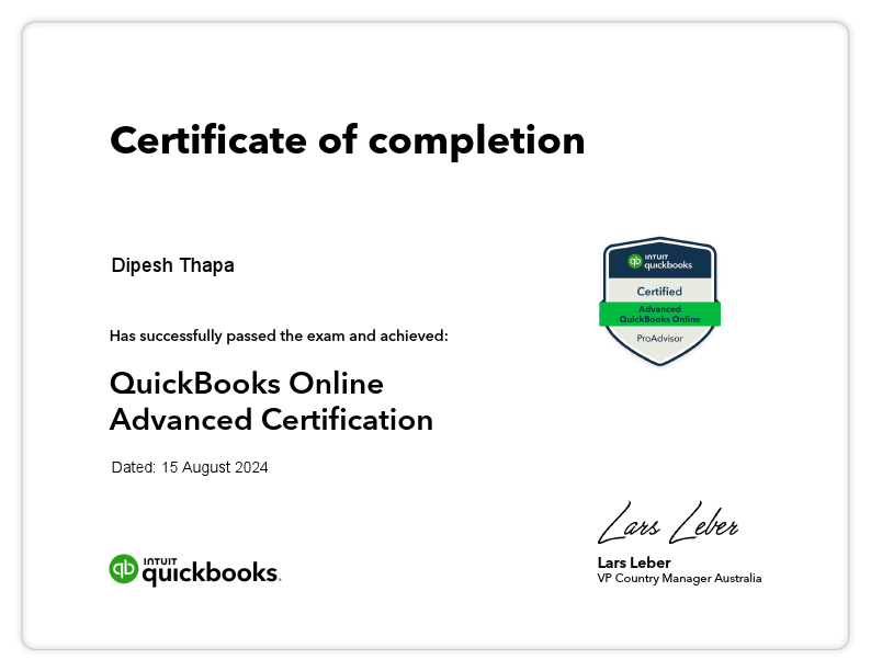 QuickBooksAdvanced - Dipesh Thapa.pdf