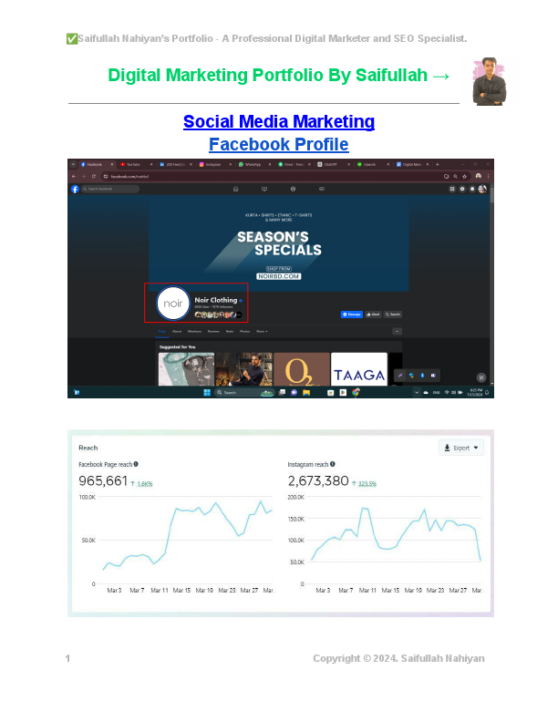 Digital Marketing Portfolio By Saifullah Nahiyan - A Professional Digital Marketer and SEO Expert.pdf
