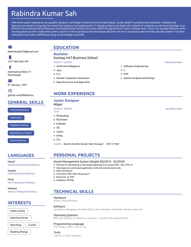 Rabindra Kumar Sah - RESUME.pdf