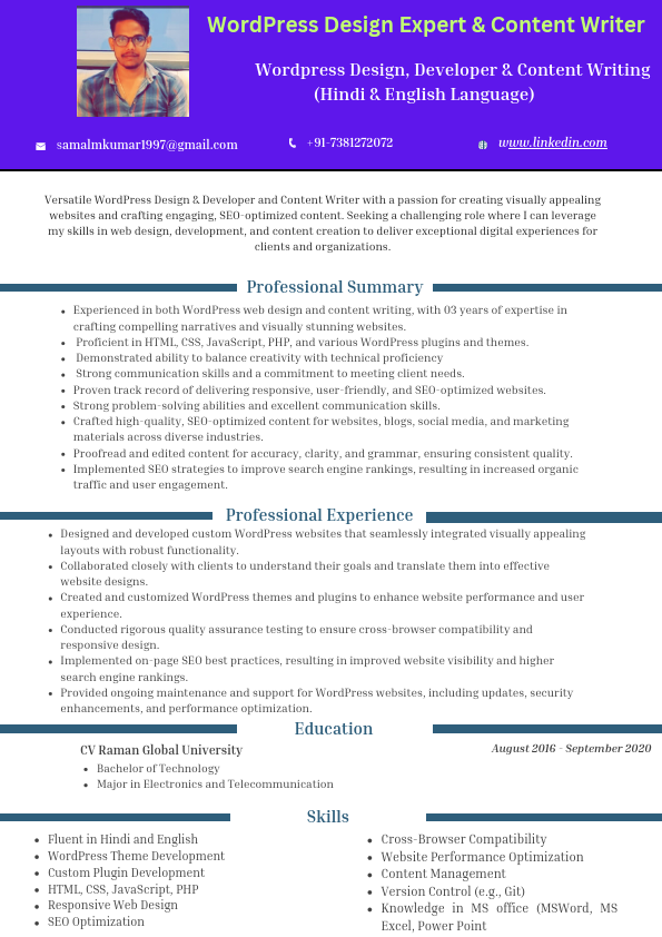 Wordpress & Content Writer Resume.pdf