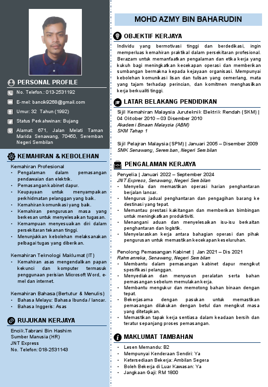 RESUME MOHD AZMY BIN BAHARUDIN.pdf